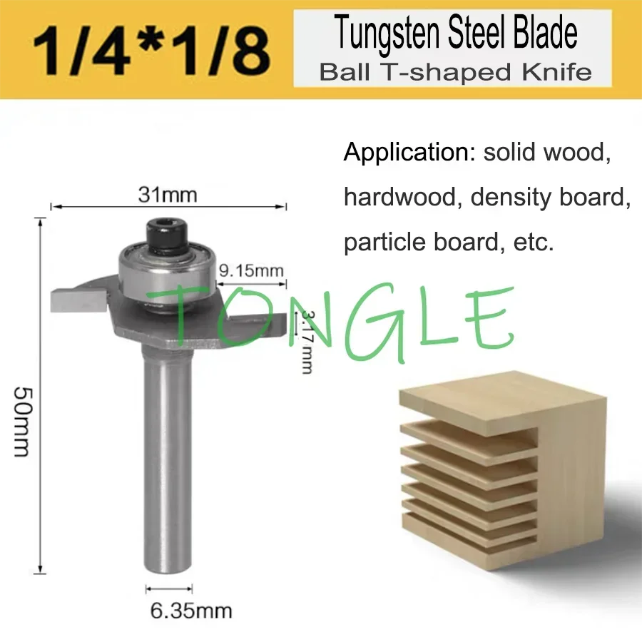 Fresa Ranuradora Router Madera – T-Slot 1/4 Pulgada