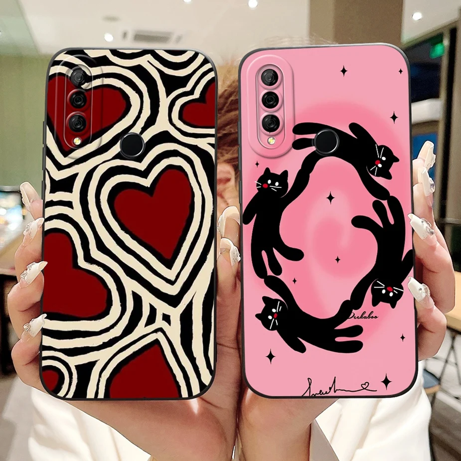 Para Huawei Y6p funda MED-LX9 elegante cubierta pintada de caramelo fundas de teléfono a prueba de golpes para Huawei Y7p Y 7p ART-L28 HuaweiY6p Fundas suaves - imagen 3