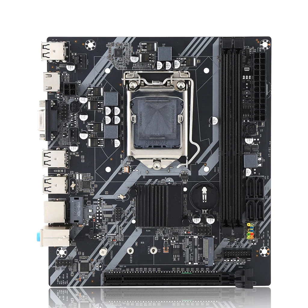 H61-S-placa base de escritorio LGA 1155, para Intel Core i3, i5, i7, 2 x DDR3, Memoria SATA2.0, PCIE, 16G, H61, placa base para M.2, NVME - imagen 3