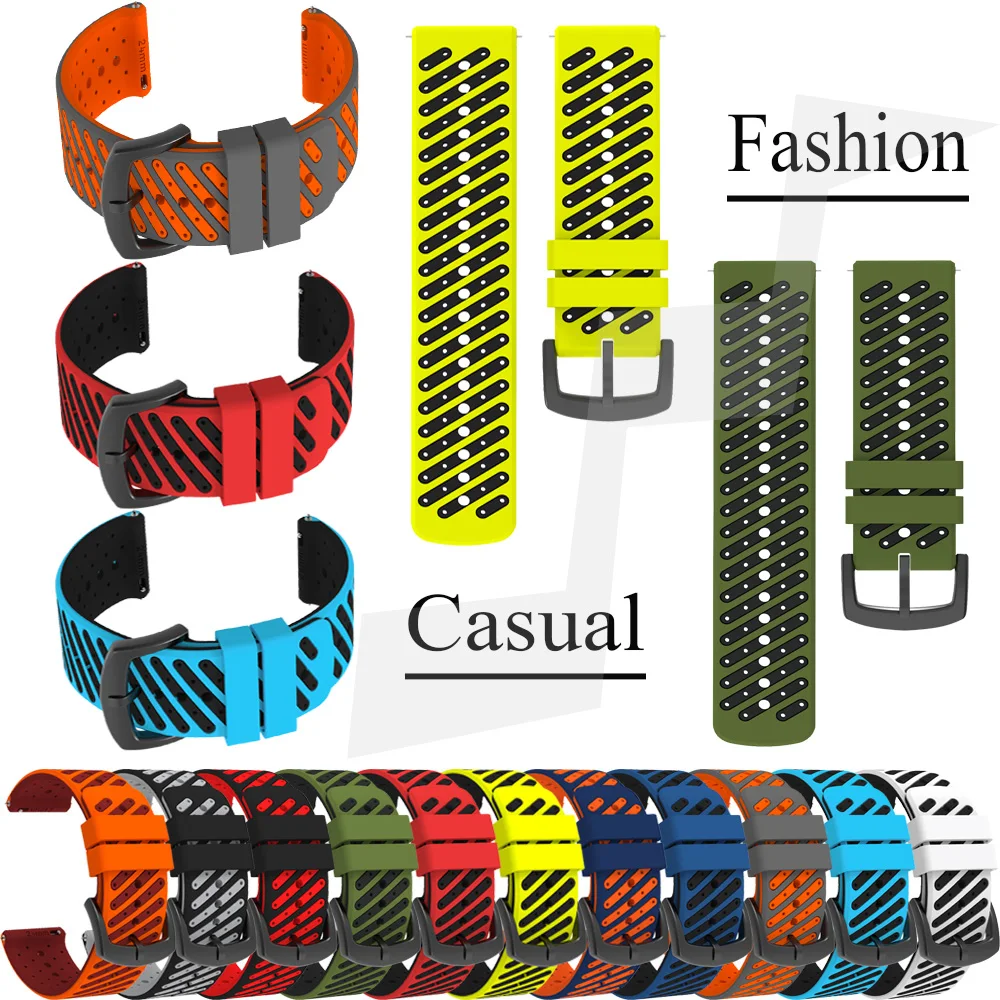 Correa de silicona para reloj Suunto 7 9 Spartan, Correa deportiva de 24mm, pulsera de repuesto para reloj inteligente Suunto 9 baro - imagen 2