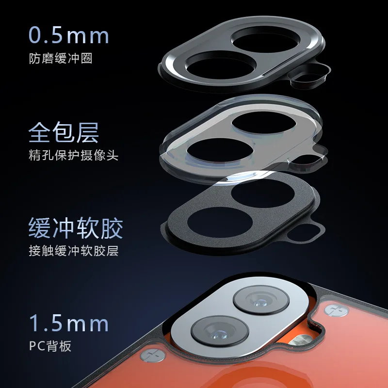 CMFphone2pro funda para nada CMF Phone 2Pro funda acrílica mate para nada teléfono 3APro 2a a prueba de golpes transparente duro PC parachoques - imagen 4