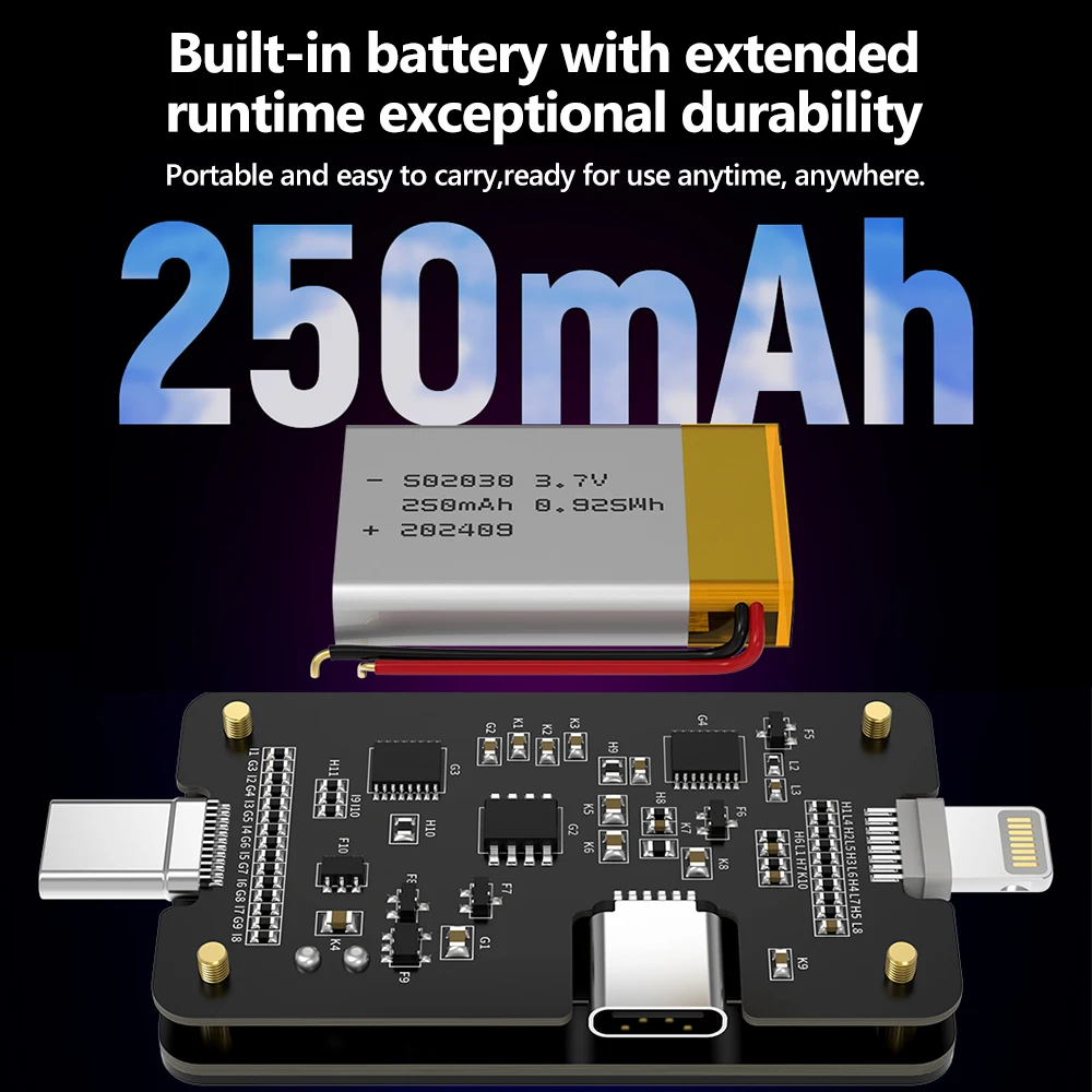 Probador de conector inteligente WXY para Lightning tipo C diseñado para teléfono inteligente, IPad, tableta y herramienta de diagnóstico de conector de ordenador portátil - imagen 5