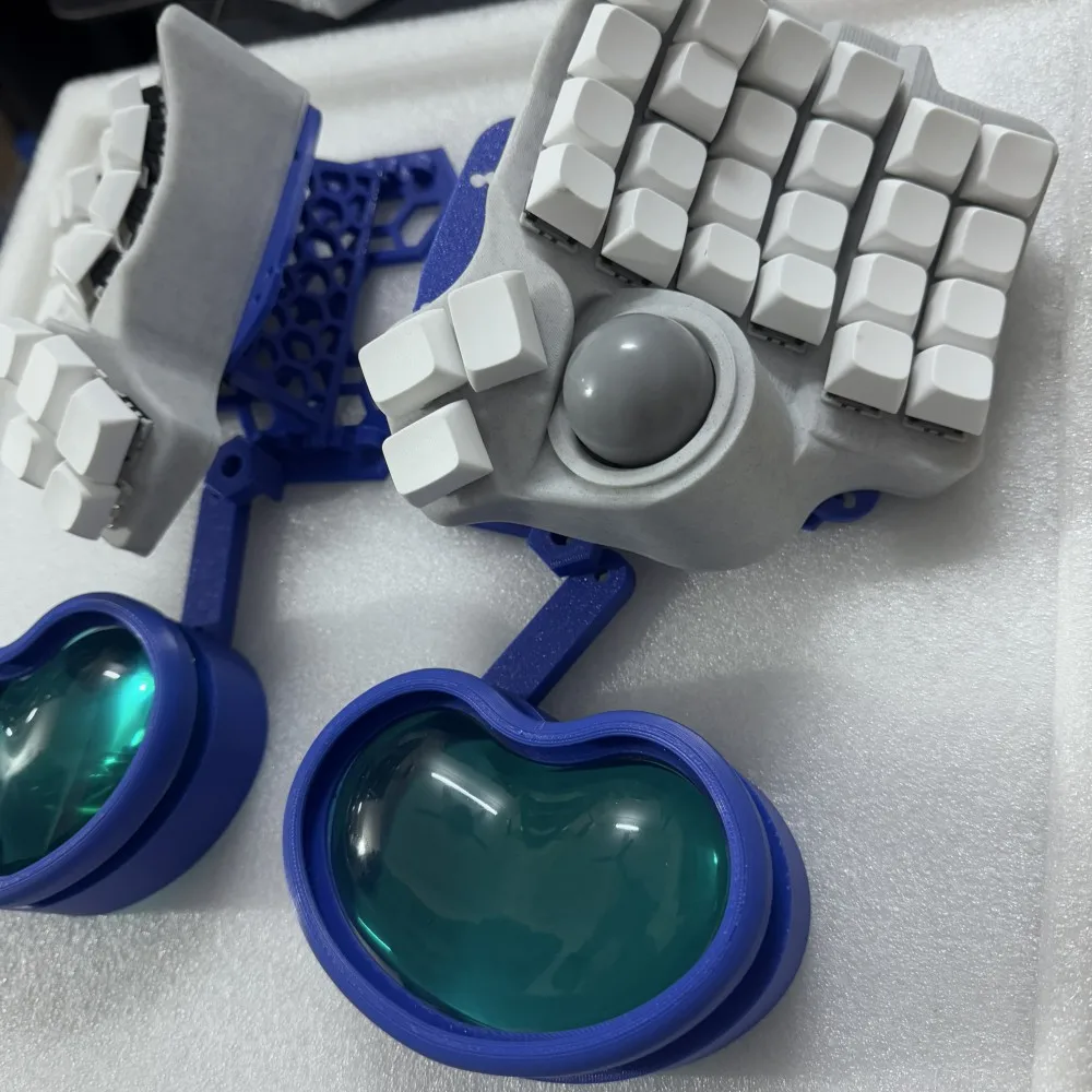 Soporte de teclado dividido Charybdis Plam Rest Teclado inalámbrico Bluetooth de intercambio en caliente personalizado Teclado de modo dual con cable Teclado monomodo para jugadores - imagen 5