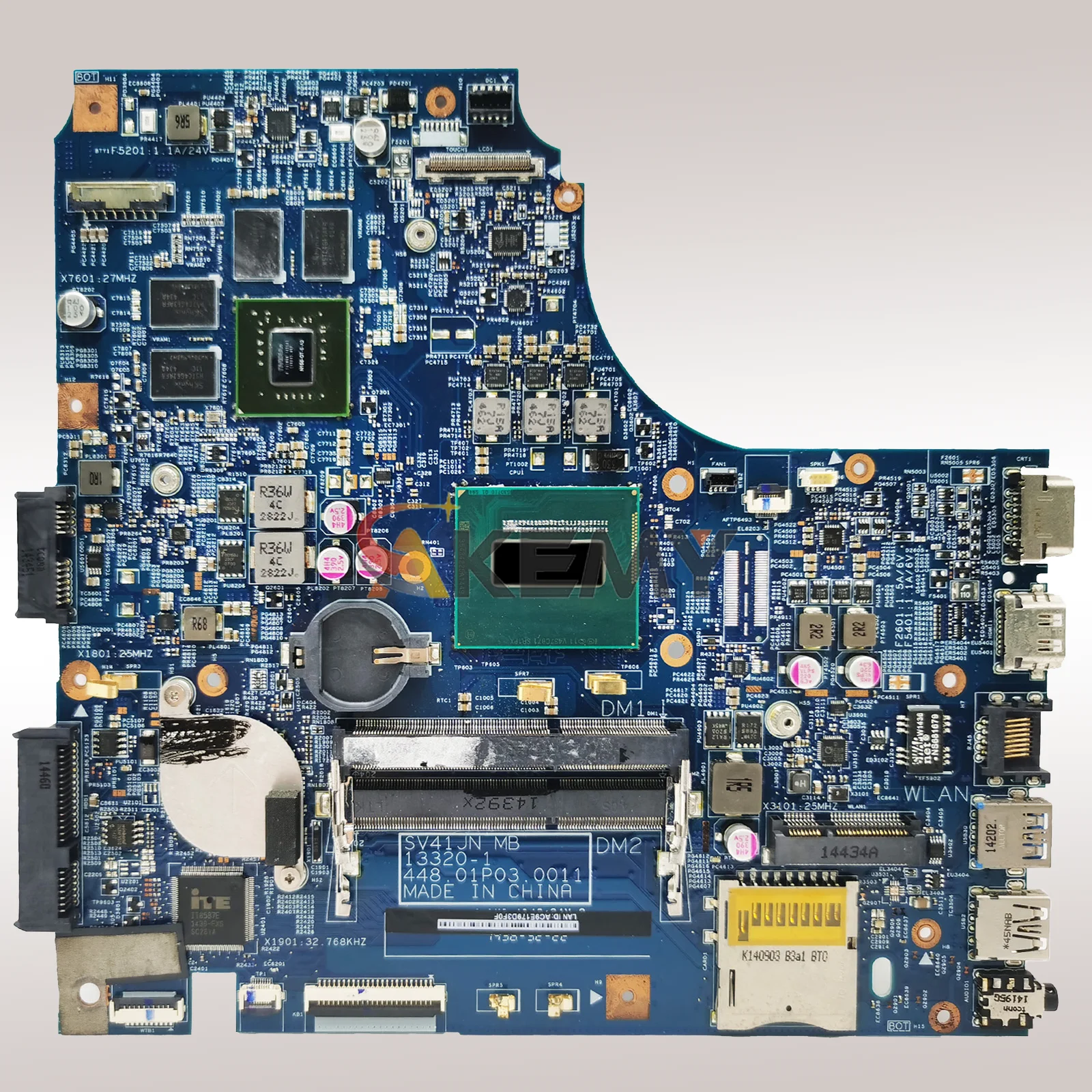 Placa base para ordenador portátil X450JN para ASUS VivoBook X450JN X450JF X450J SV41J A450J K450J X450JB placa base para portátil con CPU i3 i5 i7 - imagen 4