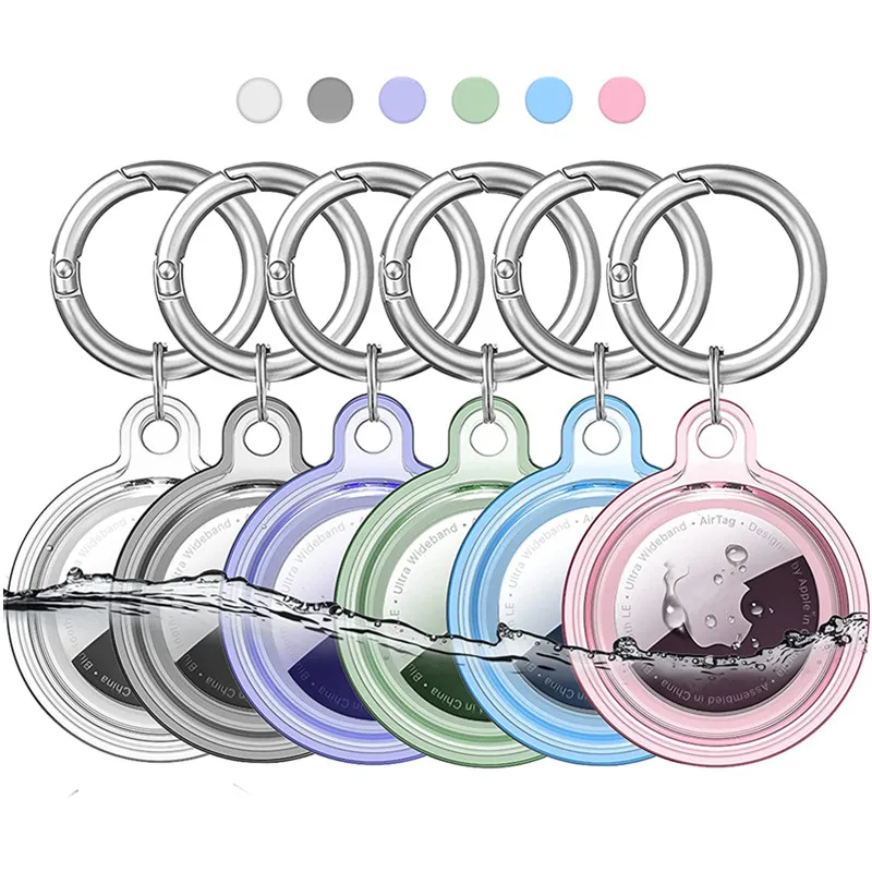 Wasserdichter Anti-Verlust-Schlüsselanhänger-Halter, weiche Hülle für Apple Airtag Air Tag, Hund, Katze, Haustier, Halsband, Schlüssel, Tracker, schützende vollständige Abdeckung