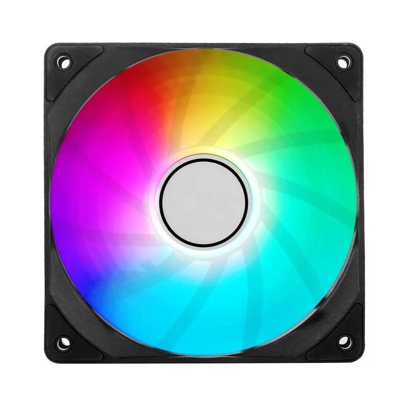 Argb-Ventilador de refrigeración de chasis sincrónico Shenguang, Ventilador de carcasa de PC, 120mm, Control inteligente de temperatura, 5V, 3 pines, silencioso para escritorio - imagen 3