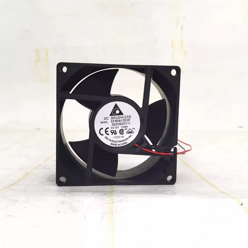 Original EFB0812EHF 8032 8cm DC12V 0.68A ventilador de refrigeración de servidor de doble rodamiento de bolas