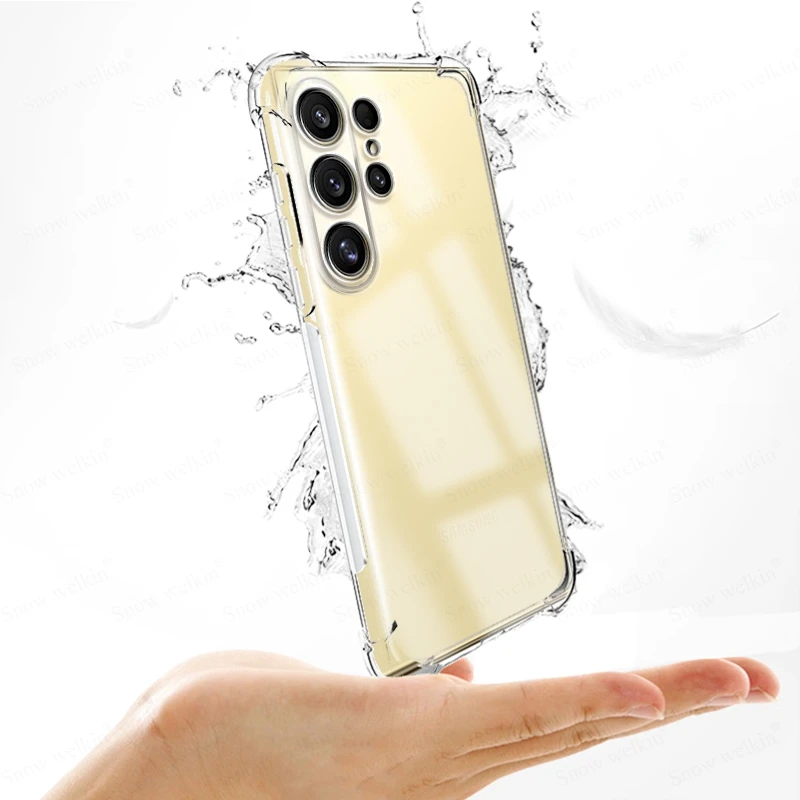 Funda de protección completa con amortiguador de Airbags para Samsung Galaxy S25 S24 S23 S22 S21 Ultra Plus FE Edge, funda trasera suave de TPU a prueba de golpes - imagen 5