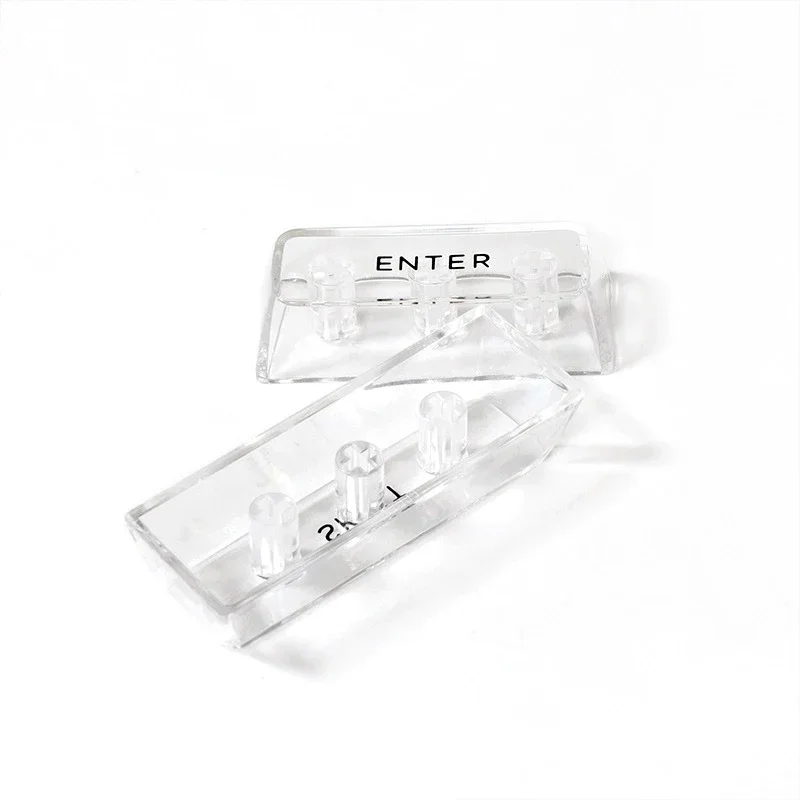 Teclas transparentes retroiluminadas en blanco para interruptor de teclado mecánico, 132 teclas, cristal, PC, juegos, teclas universales, teclas personalizadas DIY - imagen 5