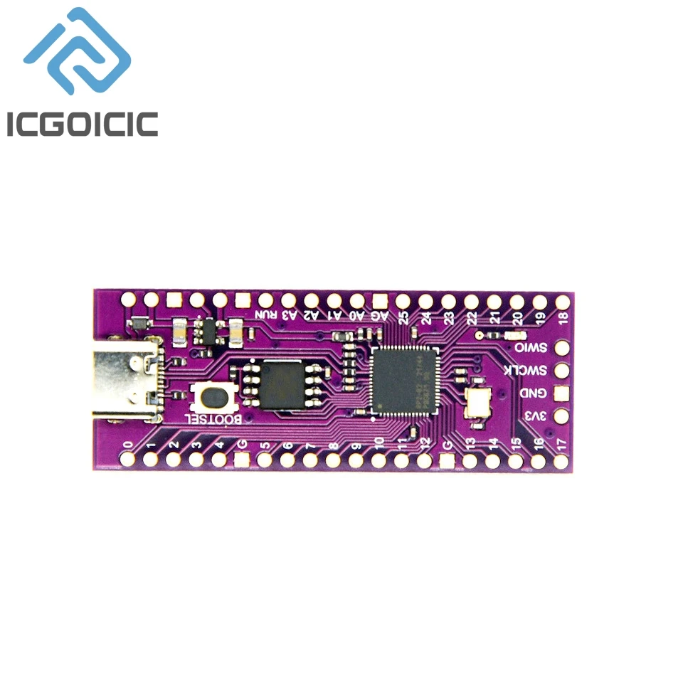 Módulo de placa de desarrollo RP2040 para Raspberry Pi Pico, Micropython Core, Control principal, 264KB de RAM, 4MB, 16MB, Flash - imagen 4