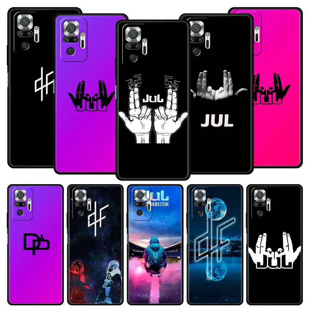 JuL rapero funda de teléfono para Xiaomi Redmi Note 13 12 5G 11 10 Pro Plus 4G 9S 9 8 7 9T 13C 12C 10C 9C 9A funda de silicona suave