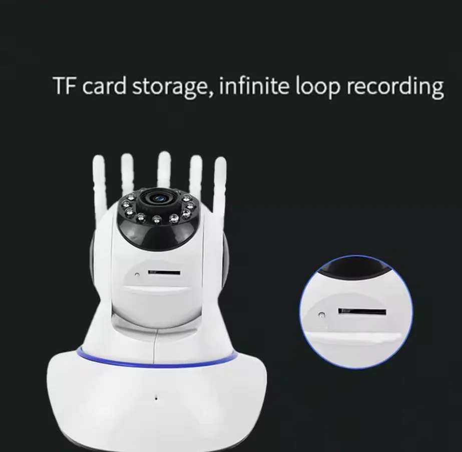 5 antenas Cámara WiFI a todo color HD Protección de seguridad para el hogar 360 ° Monitor de bebé con cámara web de vigilancia de señal fuerte - imagen 2
