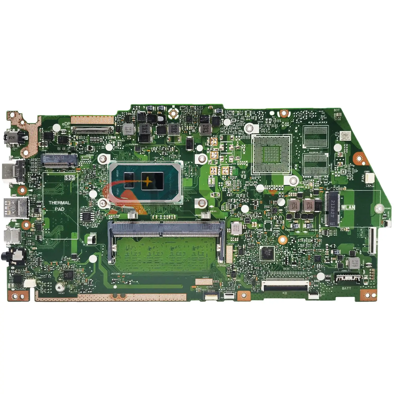Akemy-placa base X513EA para ordenador portátil, placa base para ASUS X513EP, R513E, K513E, F513E, A513E, X513EQ, I3, I5, I7, CPU de 11. ª generación, 4GB/8 gb-ram - imagen 2