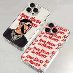 Funda transparente Samsung A73 con diseño Anuel AA rapero