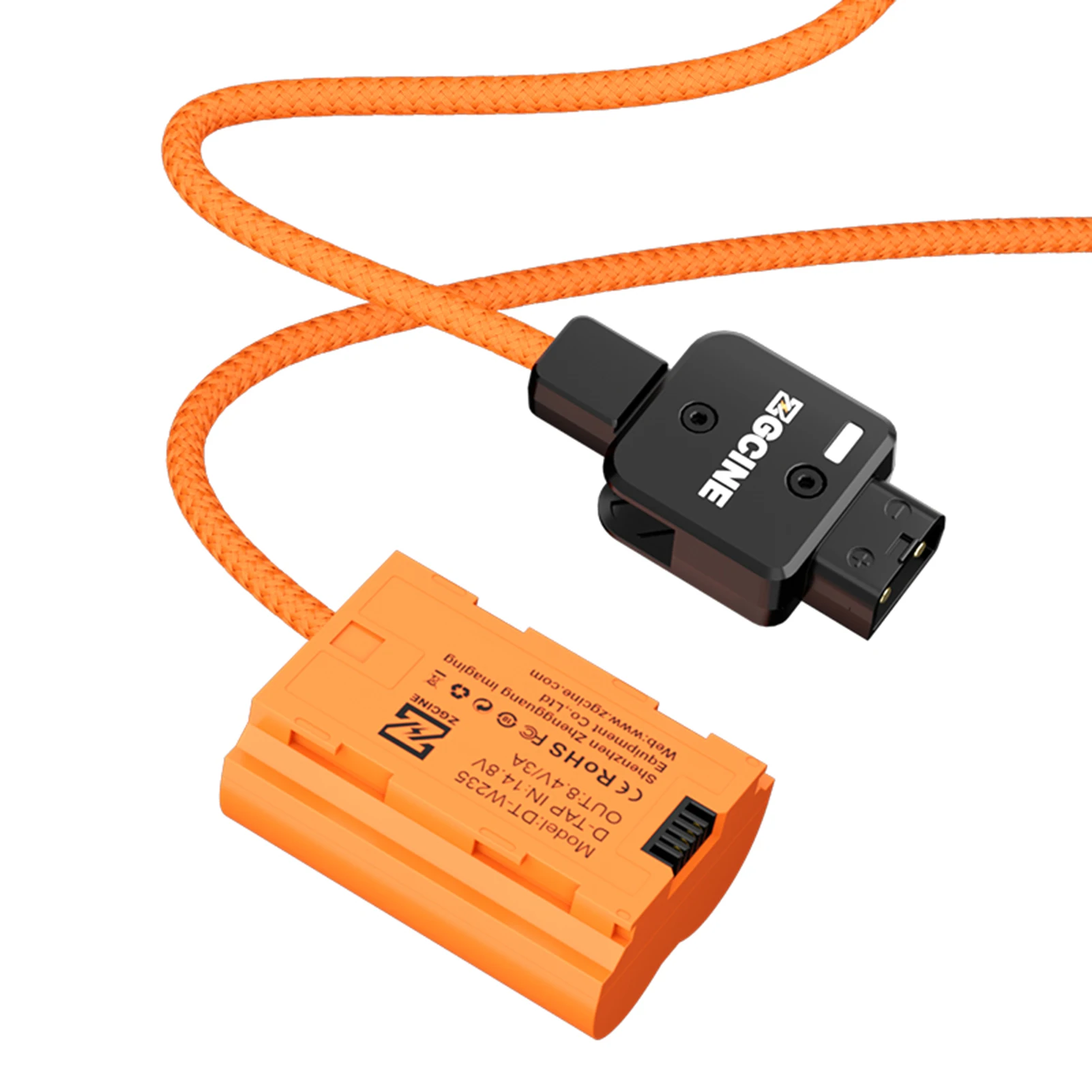 Batería simulada ZGCINE NP-W235 con conector D-Tap Cable de alimentación D-Tap a NP-W235 Batería simulada para Fujifilm GFX100 II/ GFX100S - imagen 3