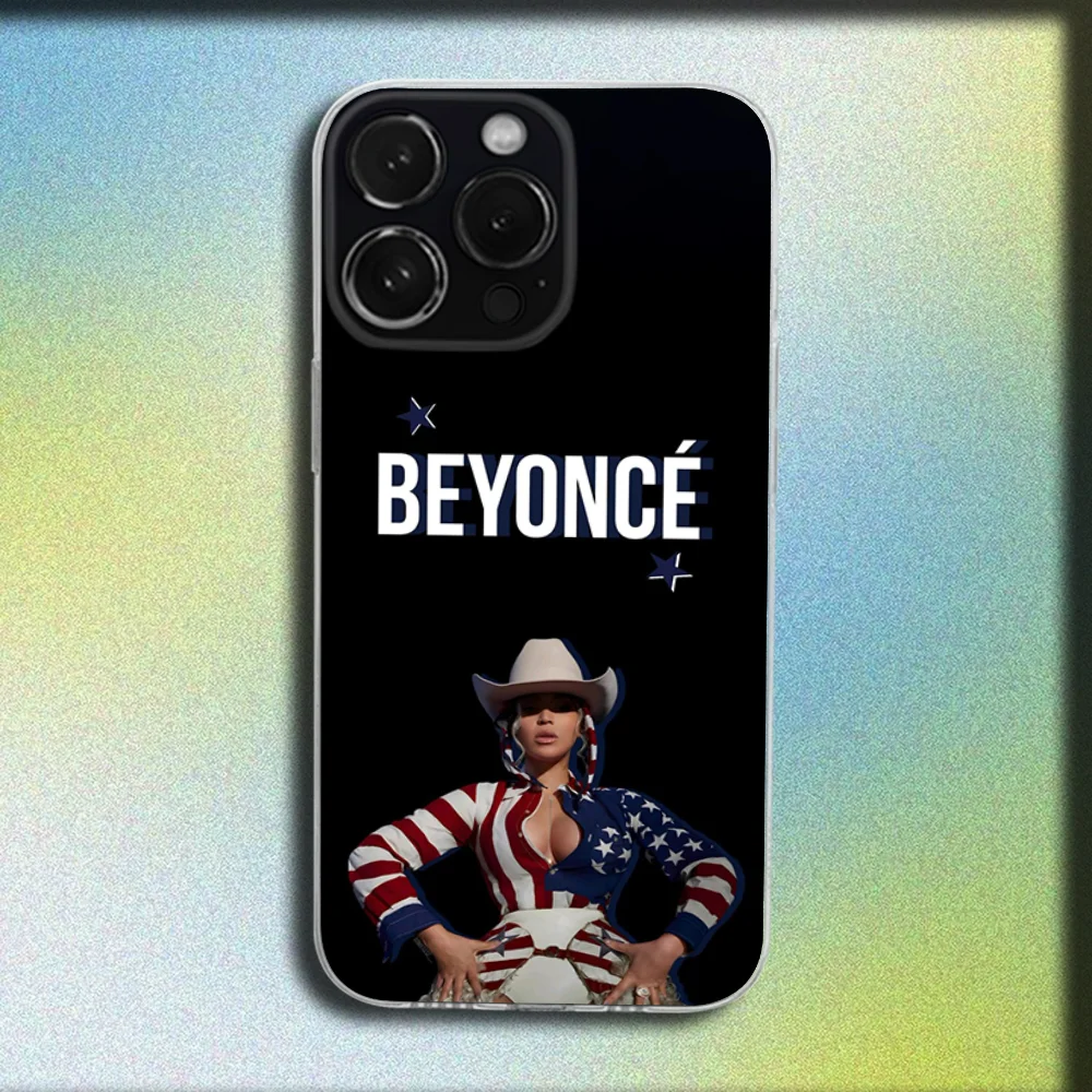 Funda de teléfono Singer B-Beyonce para iPhone 16,15,14,13,12,11 Plus,Pro,Max,XR,XS,X,Plus,SE,Mini cubierta suave transparente - imagen 3