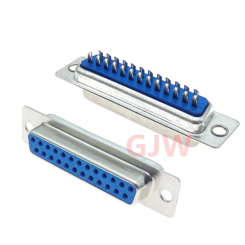 5 uds DB25 conector de cable de datos serie adaptador enchufe 2 filas enchufe 25pin agujero hembra macho puerto enchufe tipo D DP25 - imagen 4