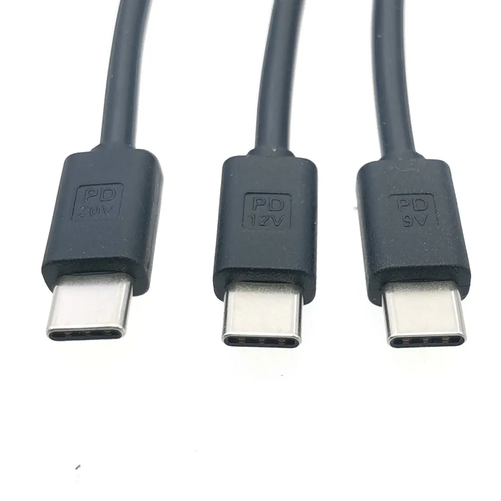 Terminal sin soldadura de 2 pines a tipo C PD 9V 12V 20V conector de clavija de carga rápida Terminal 2P cable de alimentación de conexión rápida, 1 ud. - imagen 3