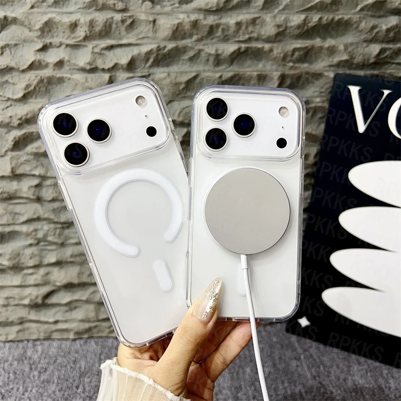 Funda Carga Inalámbrica Magnética iPhone Transparente Antigolpes - imagen 5