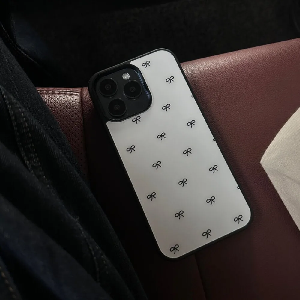 Funda de teléfono epoxi con borde plateado, cinta elegante Retro francesa, TPU, anticaída, para iPhone XR/11/12/13/14/15/16/17 Pro Max - imagen 4