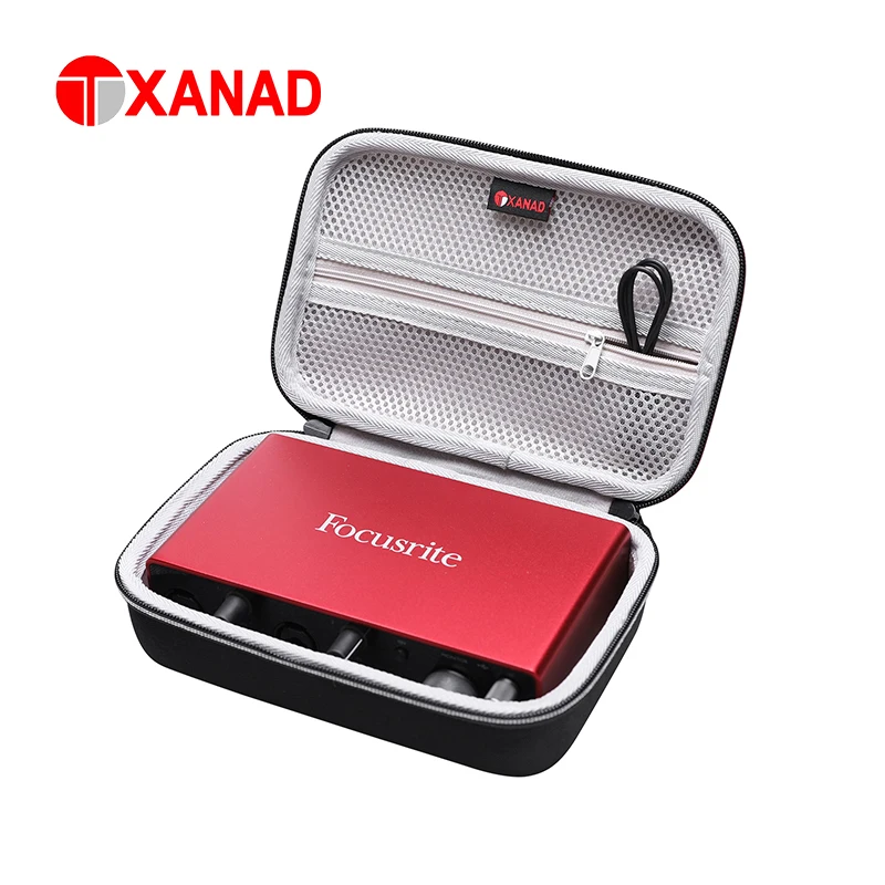 XANAD Estuche de viaje duro para Focusrite Scarlett 4i4 interfaz de Audio USB de tercera generación bolsa de almacenamiento de transporte protectora de viaje - imagen 2