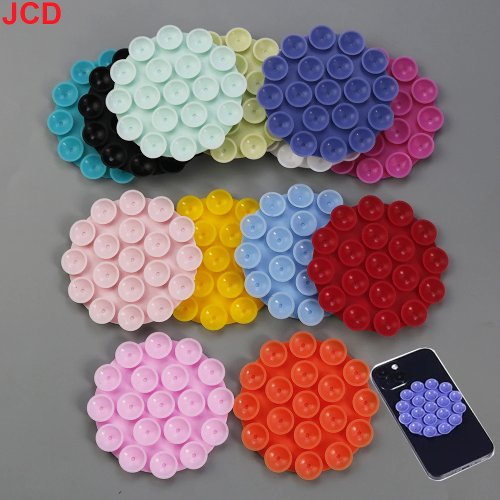 JCD 1 Uds ventosa de silicona portátil soporte para teléfono montaje de doble cara soporte de navegación para coche soporte Universal para teléfonos móviles