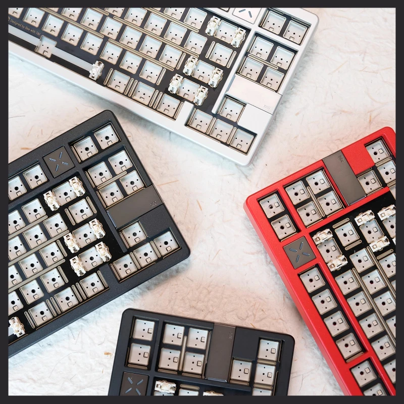 Kit de teclado mecánico personalizado X80 MAX, Kit de aluminio CNC intercambiable en caliente, triodo, 83 teclas, placa de identificación magnética PVD, diseño 80% - imagen 2
