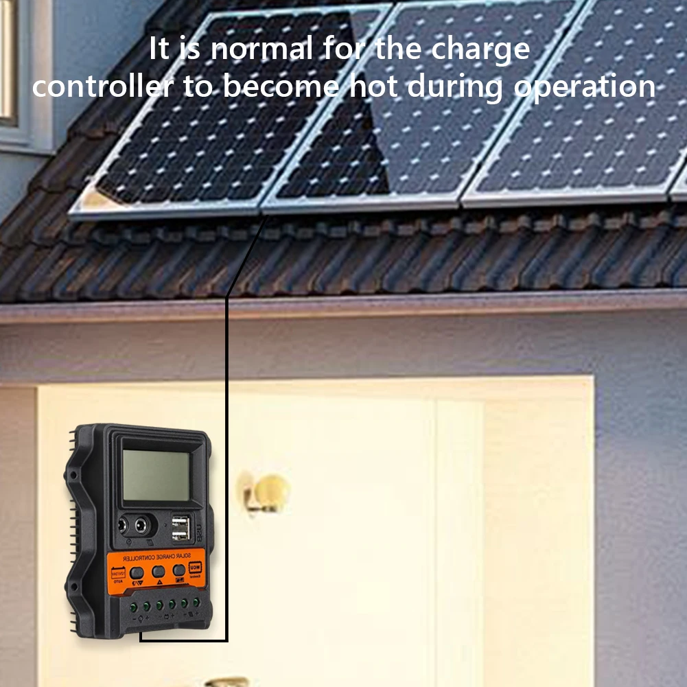 Regulador solar 10A/20A/30A Controlador PWM Regulador de batería de panel solar PWM de 3 etapas Regulador de carga solar para paneles solares - imagen 2