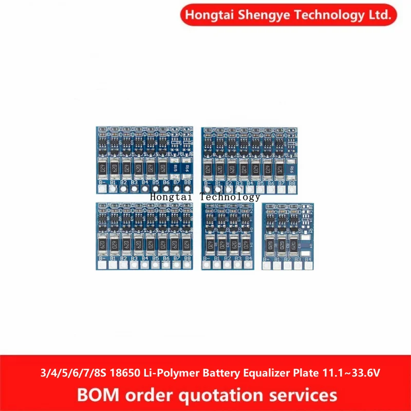 3/4/5/6/7/8S 18650 Batería de iones de litio Módulo ecualizador de batería de polímero 11,1 ~ 33,6 V 8S carga