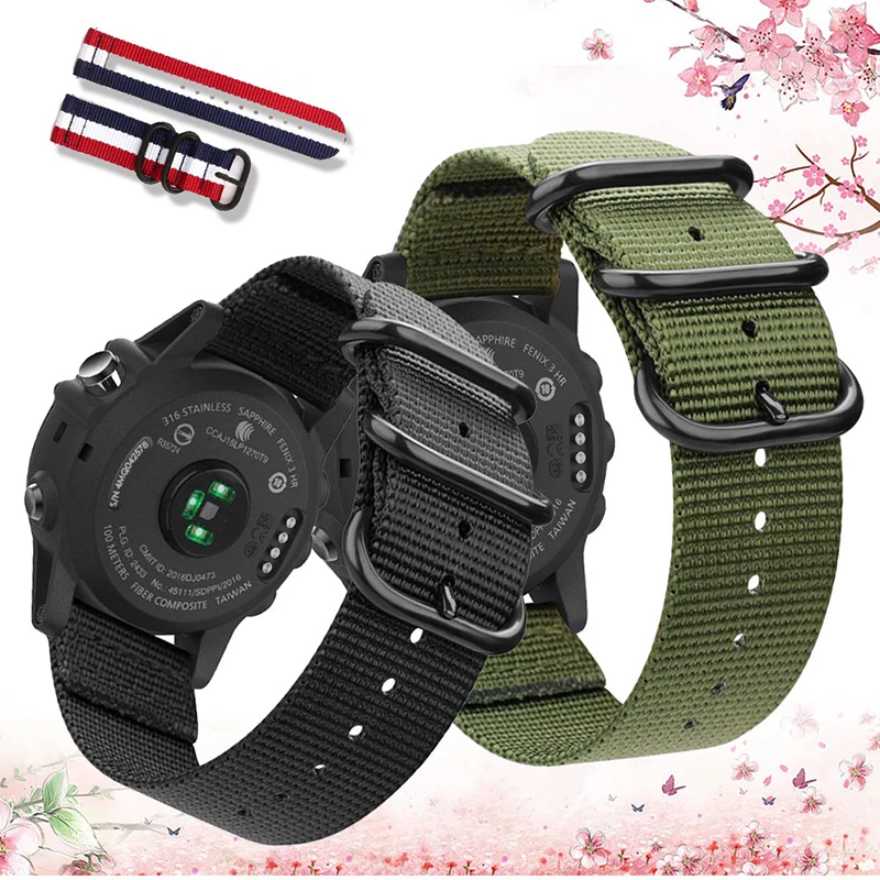 Correa de lona de nailon de 22mm para Xiaomi Huami Amazfit Stratos 3 2 2S /PACE/GTR, correa de reloj de 47MM para Huawei Watch GT 3 GT2 gt46 mm - imagen 2