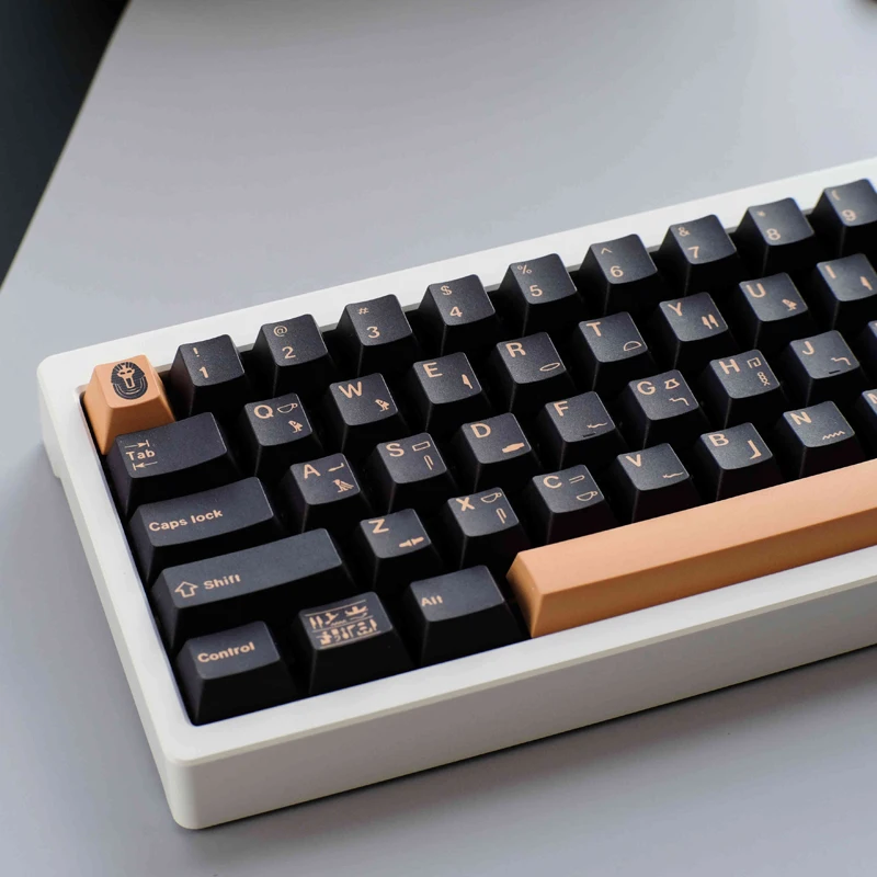 Juego de teclas de faraón PBT GMK, teclas clonadas GMK con perfil de cereza, teclas de sublimación de tinte para teclado mecánico Cherry MX Switch - imagen 2