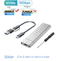 NVMe Case Silver OTG
