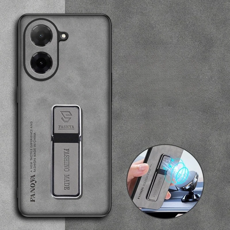 Funda de teléfono de silicona de piel de oveja PU para Redmi A5 Turbo 4 Pro, funda trasera con soporte mate para Xiaomi POCO F7 C71 Capa - imagen 5