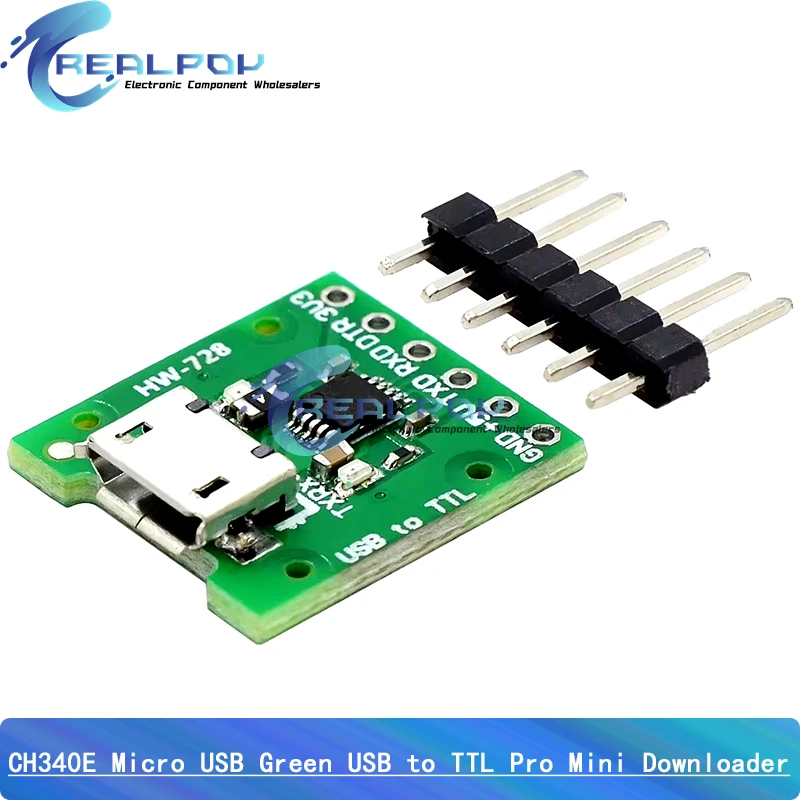 MSOP10 USB a TTL convertidor serie 5V/3,3 V módulo CH340 alternativo interfaz de TYPE-C para Arduino Pro Mini CH340C CH9340 CH340E - imagen 4
