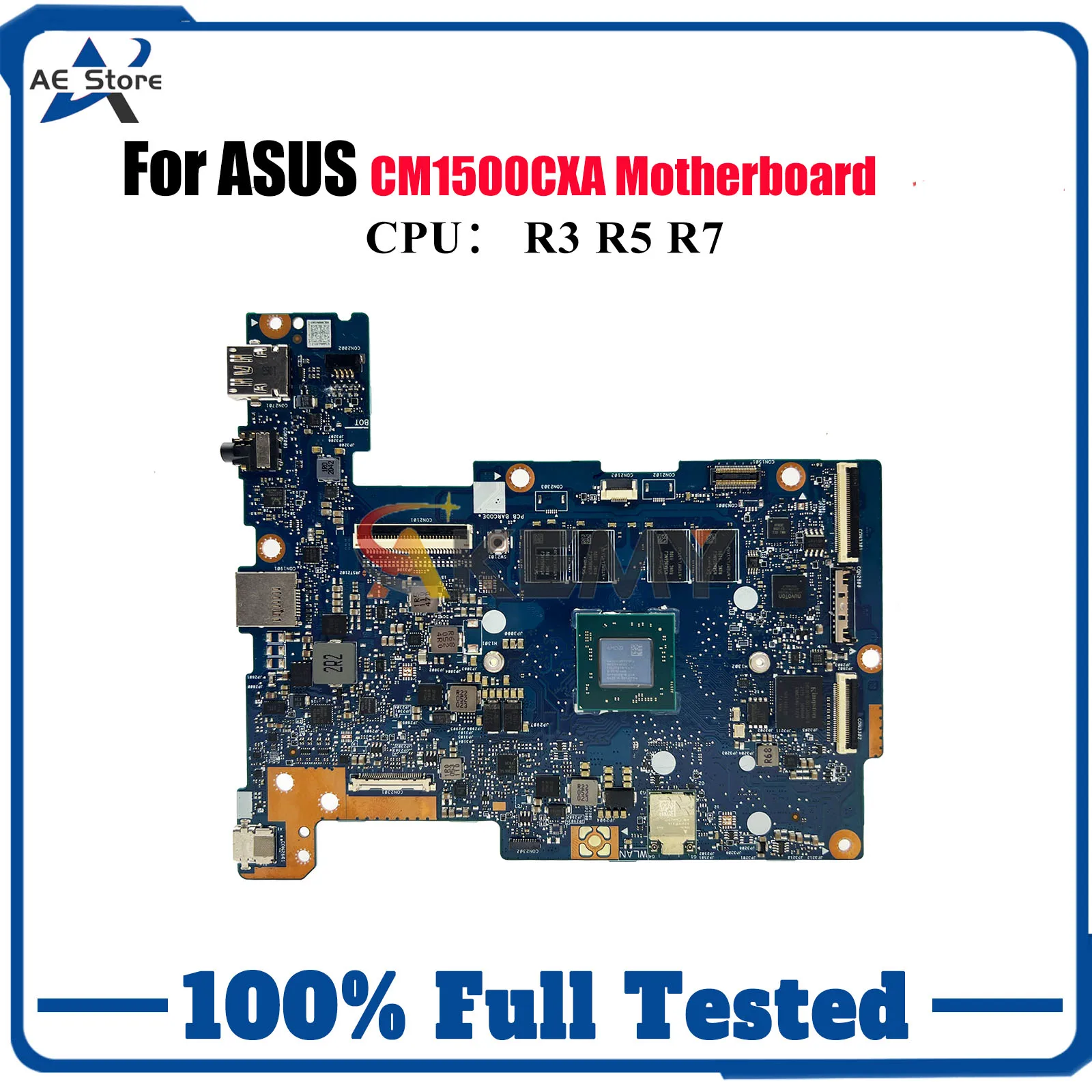 Placa base para ordenador portátil CM1500CXA para ASUS Chromebook CM1500C CM1500CXA placa base para portátil con CPU R3 R5 R7 100% pruebas OK envío rápido