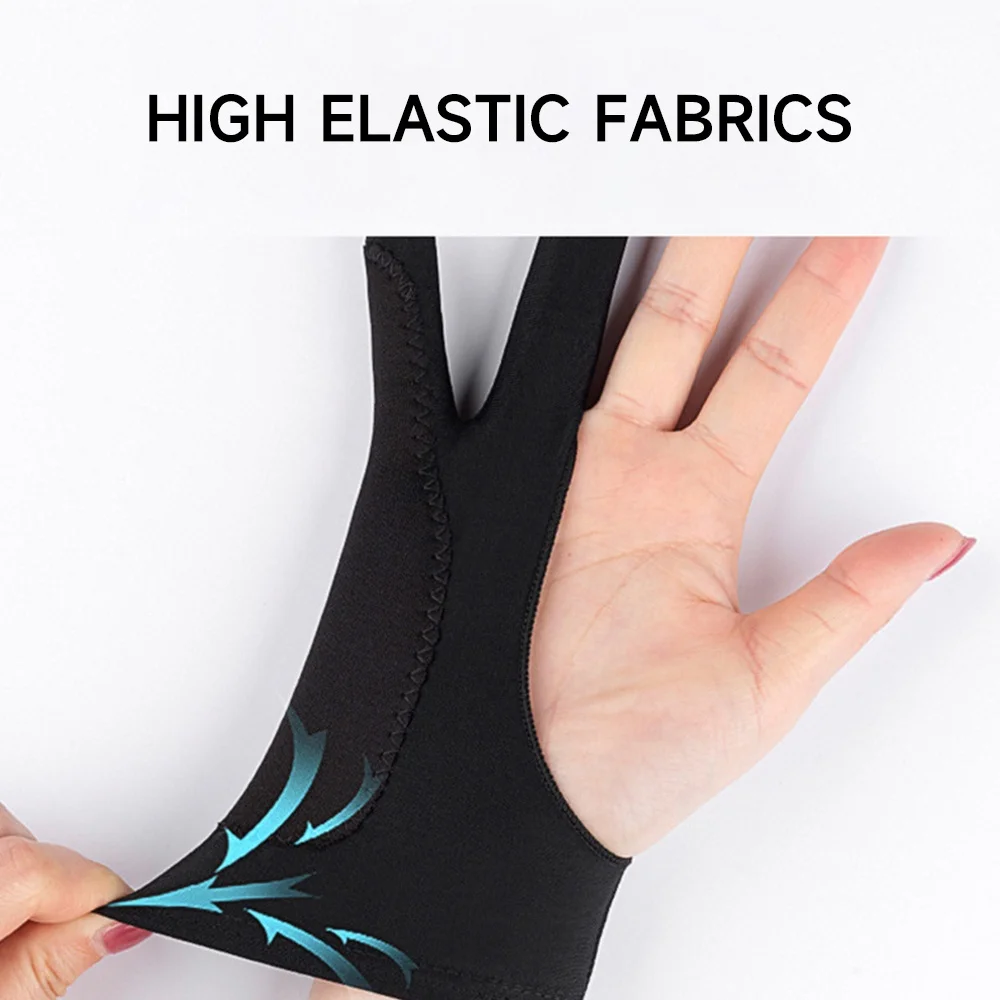 Guantes antitáctil para pintar a mano de dos dedos, para tableta, tablero Digital, pantalla táctil, dibujo, pintura al óleo antiincrustante, suministros de arte - imagen 3