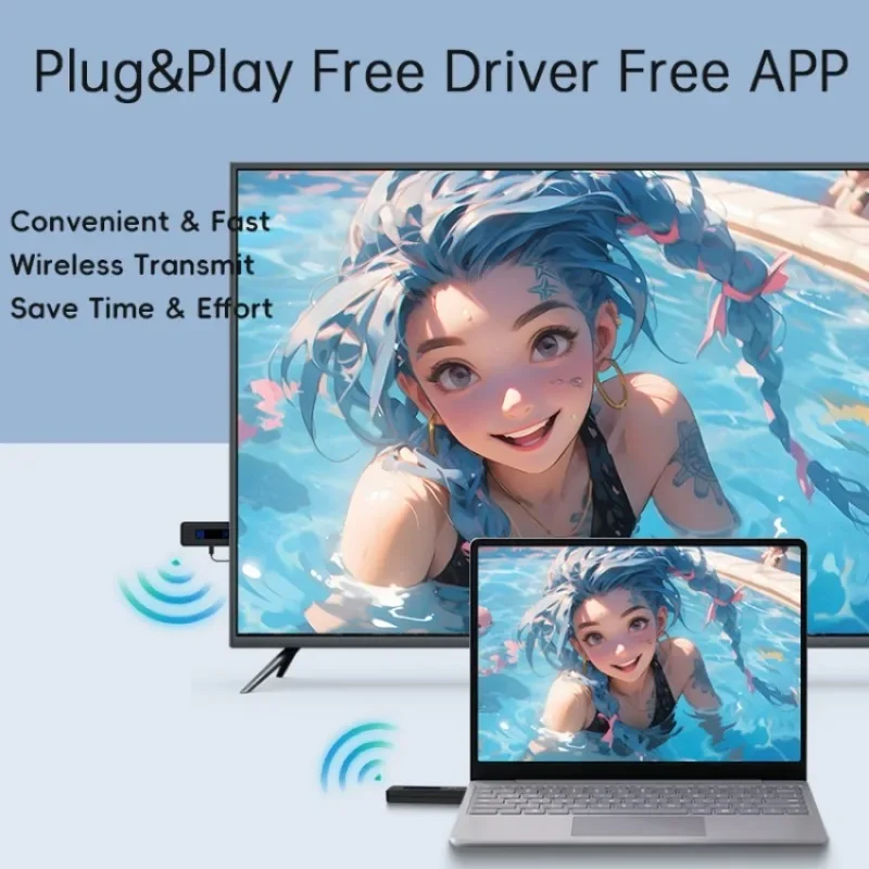 Plug & Play 5,8G 1080P 50M transmisor de vídeo HDMI inalámbrico extensor receptor adaptador de pantalla Dongle para TV Monitor proyector PC - imagen 5