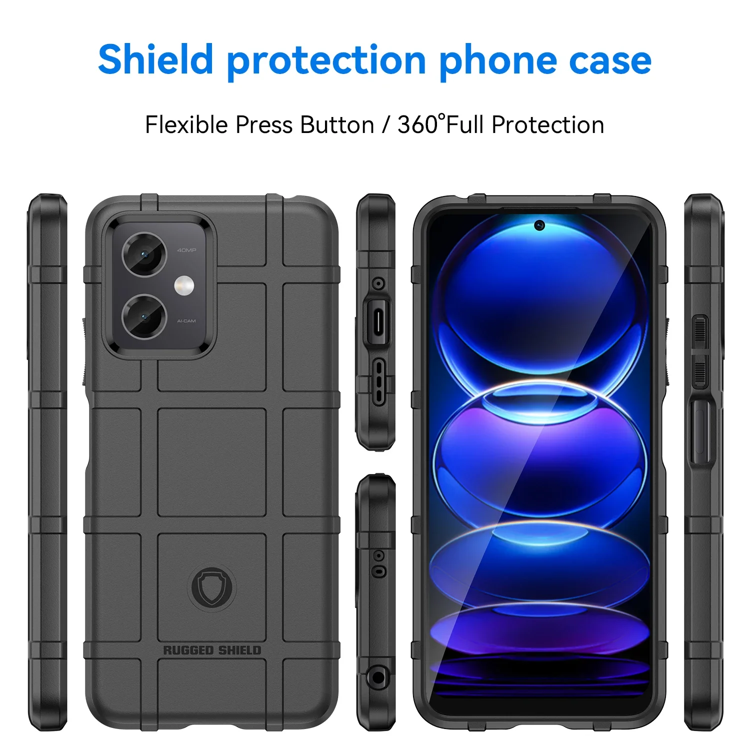 Xiaomi Redmi Note 14 Pro Plus Funda anticaída con escudo mate - imagen 4
