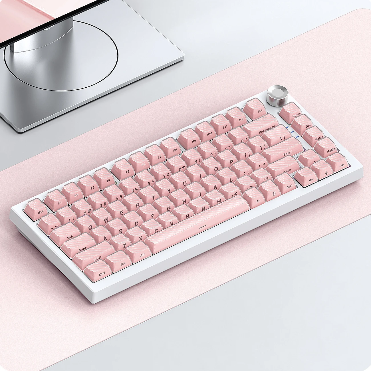 Teclas de gelatina de cristal con perfil ASA de onda mágica rosa, teclas de teclado translúcidas transparentes para interruptores MX de diseño ANSI, teclado para juegos - imagen 4