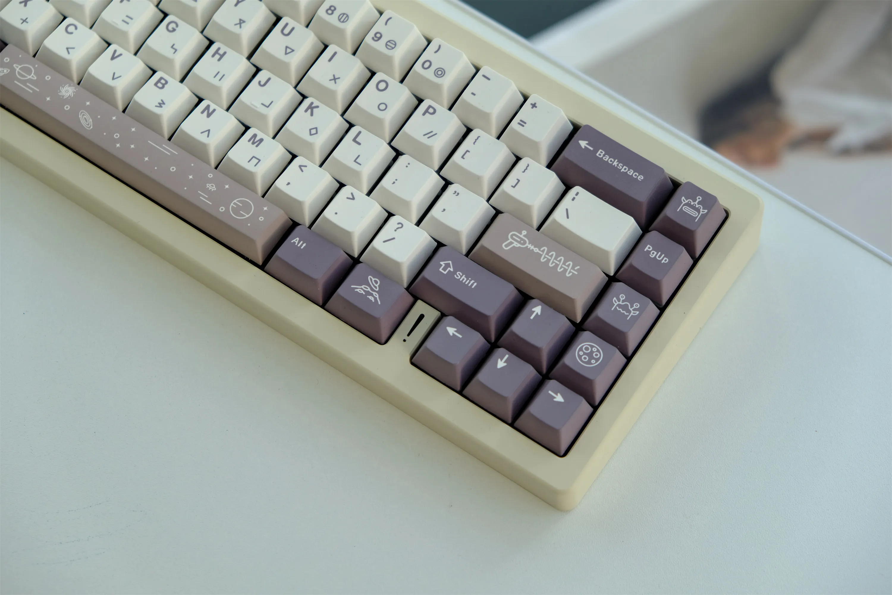 Juego de teclas GMK Alien, 129 teclas, Material PBT, perfil Cherry para teclado mecánico MX Switch 61/64/68/75/84/87/98/104/108 - imagen 4