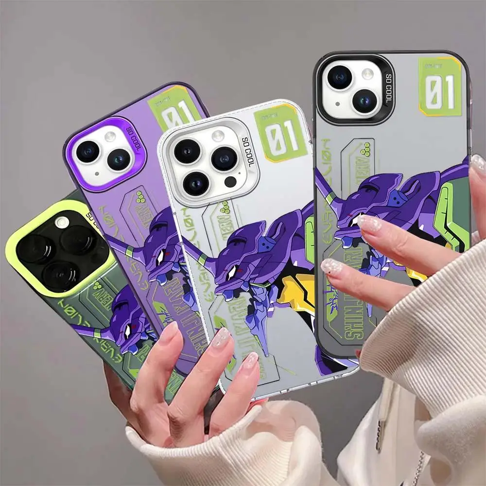 Funda de teléfono EVA-01 para OPPO Reno 7, 4G, 7Z, 8Z, 6, 10 Pro Plus, 5G, A78, A18, A38, A58, A98, A17, A17K, A3S, A35, A31, 2020, A74, A53, A36, A96, A76