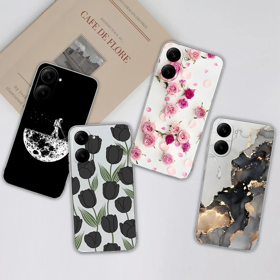 Para Xiaomi Poco C71 funda de teléfono Simple moda transparente suave silicona ligera contraportada anticaída TPU carcasa de teléfono - imagen 2