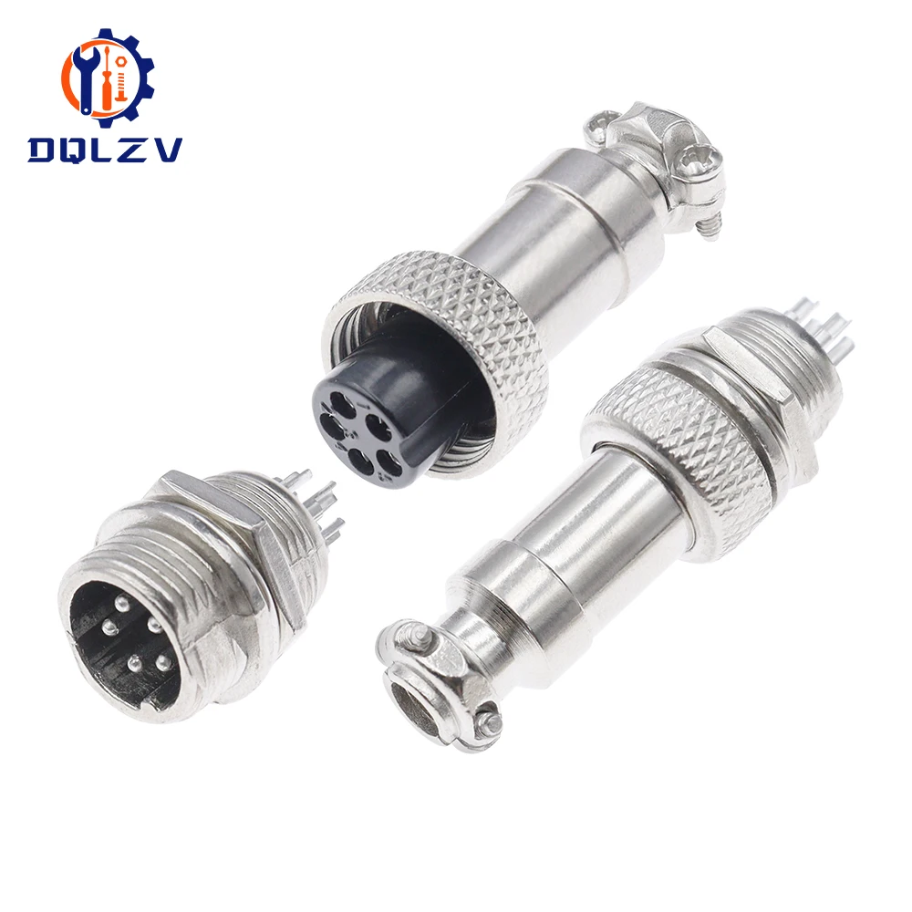 Conector de aviación GX12 2P 3P 4P 5P 6P 7P bloque de terminales fijo tipo acoplamiento móvil conector de Cable eléctrico hembra y macho - imagen 4