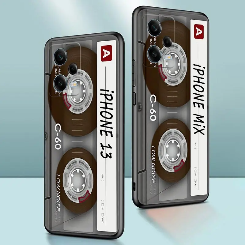 Funda suave de cinta de casete de música Retro Para Xiaomi Redmi Note 12 Pro Plus 12S 11 10 Pro 11S 10S 9 8 Pro 9 7 8T, funda trasera de teléfono - imagen 2