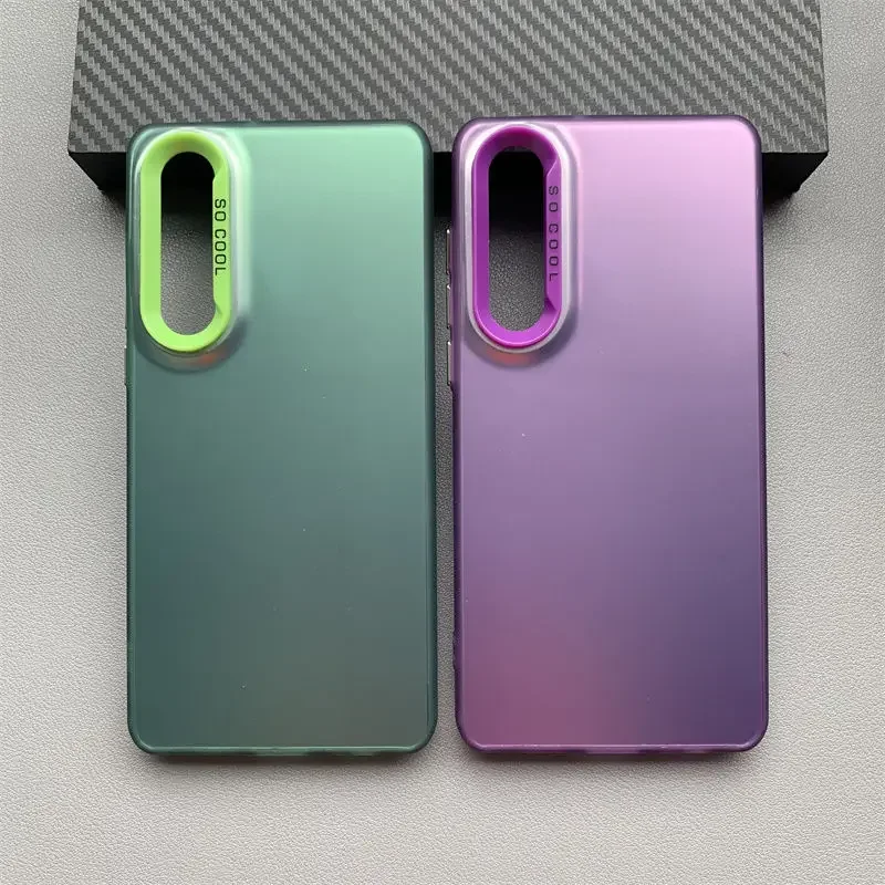 Para Huawei P30 funda Huawei P30 funda de teléfono ELE-L29 ELE-L09 ELE-L04 fundas huawei p30 funda mate de piel de Aurora metálica de lujo - imagen 2