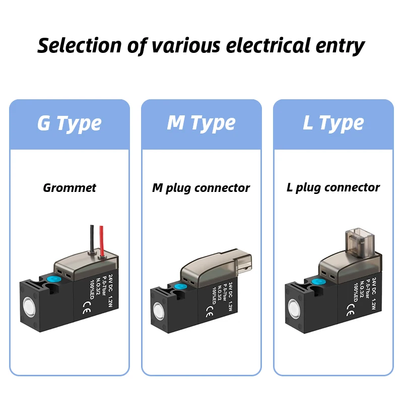 Válvula de control normalmente abierta de 2 posiciones y 3 vías, válvula solenoide miniatura de alta frecuencia, válvula de vacío de 10mm y 30Hz - imagen 4