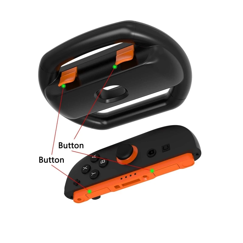 Mango de volante para Switch 2, controlador JoyCon, empuñadura para Gamepads NS2, accesorios para juegos de carreras de coches Kart, 2 uds. - imagen 3