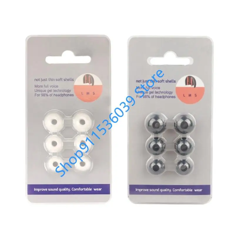6 uds almohadillas de silicona para Xiaomi Redmi Buds 6Pro 5Pro auriculares almohadillas para los oídos tapas cubre auriculares almohadillas para los oídos - imagen 3