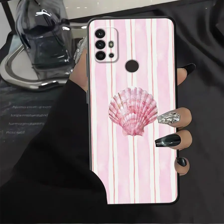 Funda de animales marinos para Motorola Mot G52 G60s G71 G51 G73 G50 Edge 20 Pro 30 Lite G53 G30 G32 G22 Edge40 G60 teléfono suave negro - imagen 3