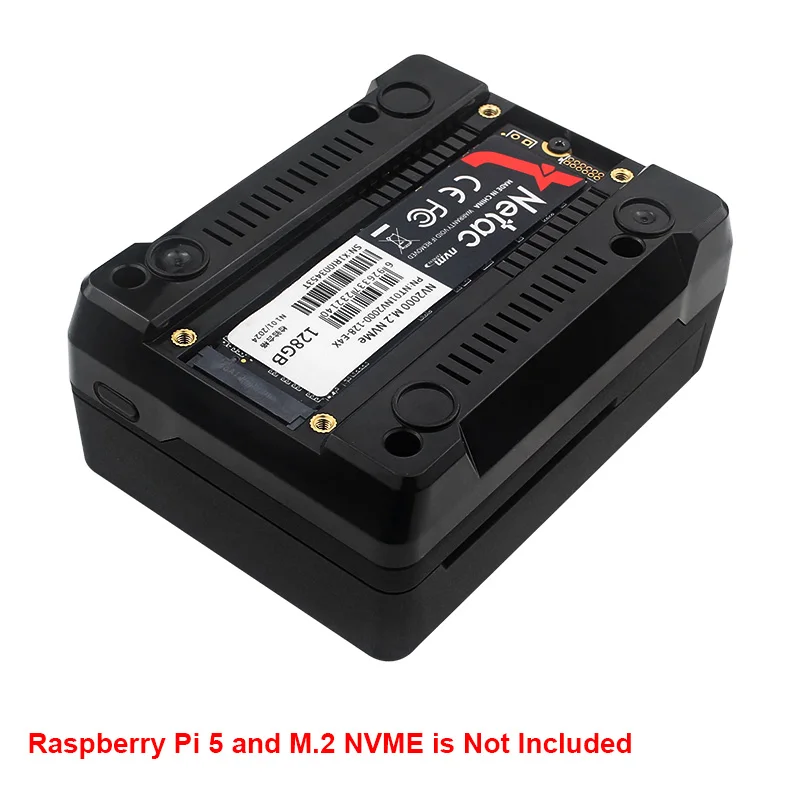 Argon NEO 5 M.2 NVME PCIE carcasa para Raspberry Pi 5 disipador de calor incorporado con ventilador PWM para arranque Raspberry Pi 5 de una unidad NVME M.2 - imagen 4